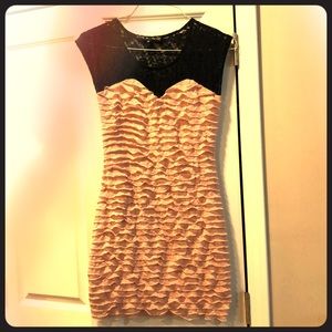 Black and pink cocktail dress size medium